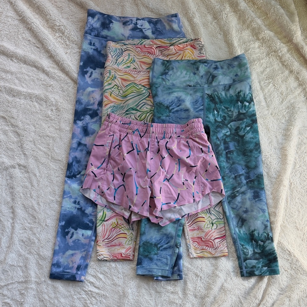 Bundle of Athleta Girl  Active leggings and shorts